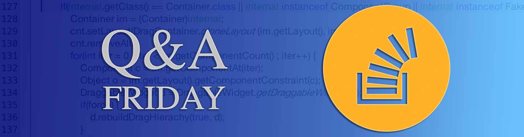 Questions of the Week VII